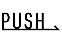 PUSH 切り文字 矢印「右」