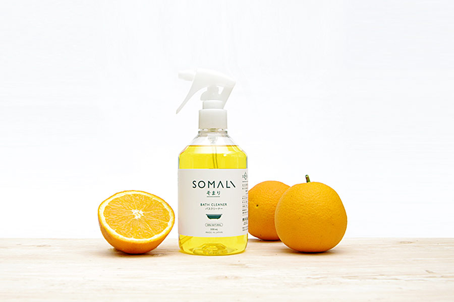 SOMALI（そまり） 浴室洗剤 バスクリーナーは天然のオレンジオイルが配合されています。