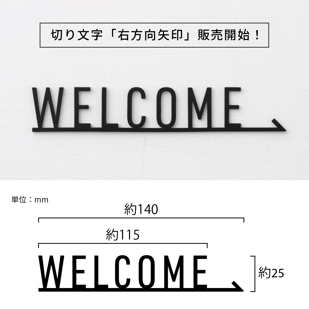 真鍮サイン・ネーム・ドアプレート WELCOME TEKKI CRAFT・テッキクラフト