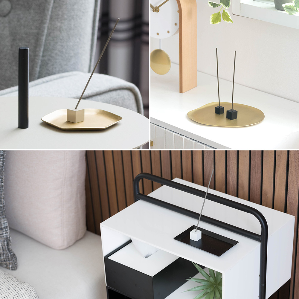 ミニマムインセンススタンド muku アイアン by TOMOYASU S.S.(バイトモヤスセイサクショ)