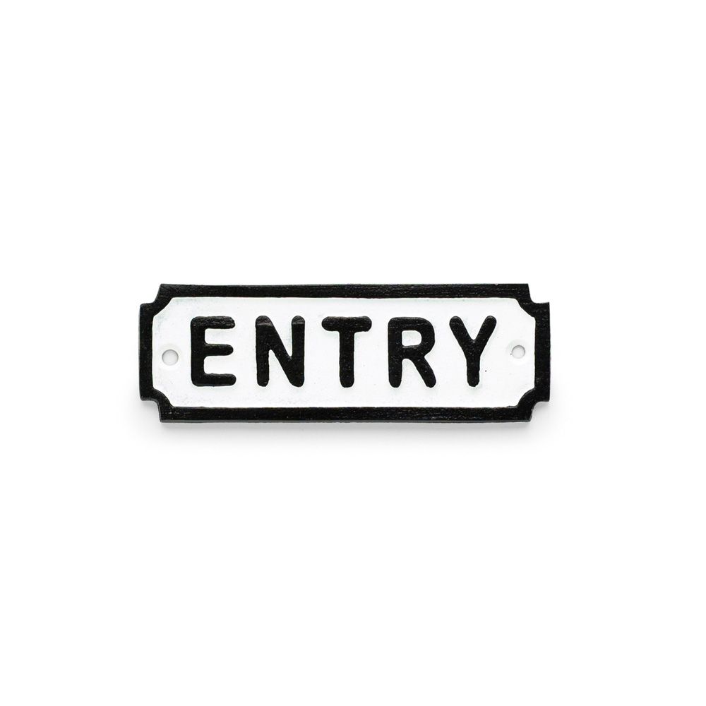 アイアンサインプレート「ENTRY」