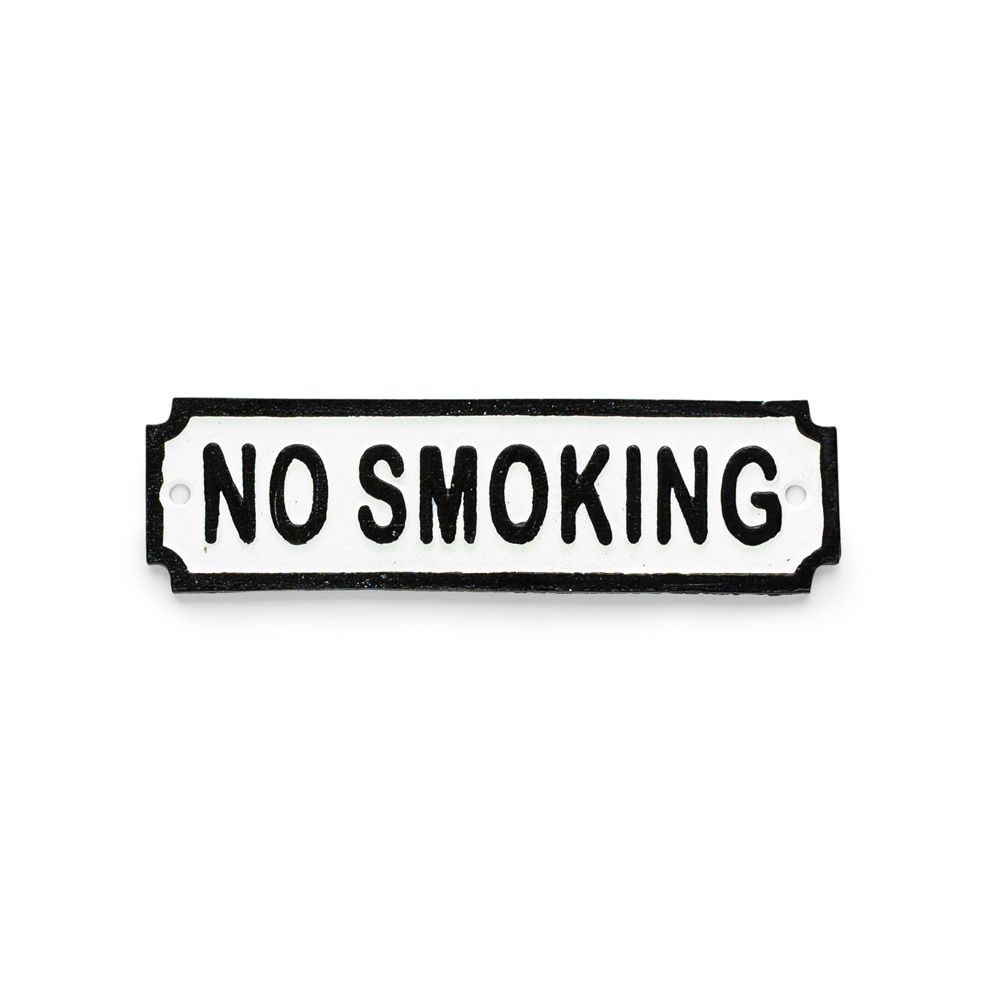 アイアンサインプレート「NO SMOKING」